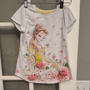 Disney Princess Tee - White and Yellow Trim